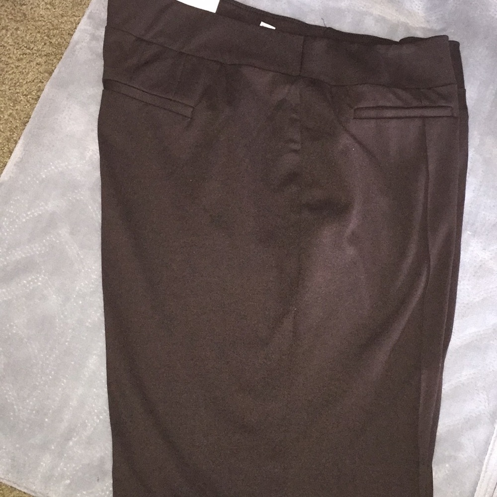 Chocolate brown slacks